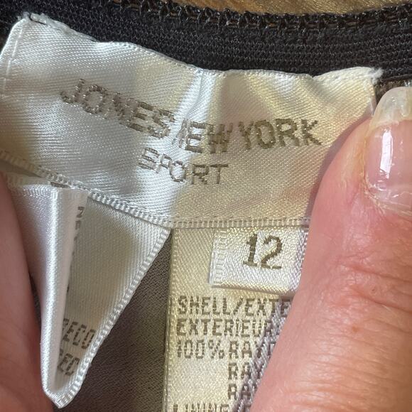 VTG Jones of New York Fully Lined Pull On Maxi Length Animal Print Skirt - Picture 6 of 10